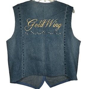 Gold‎ Wing Denim Vest
